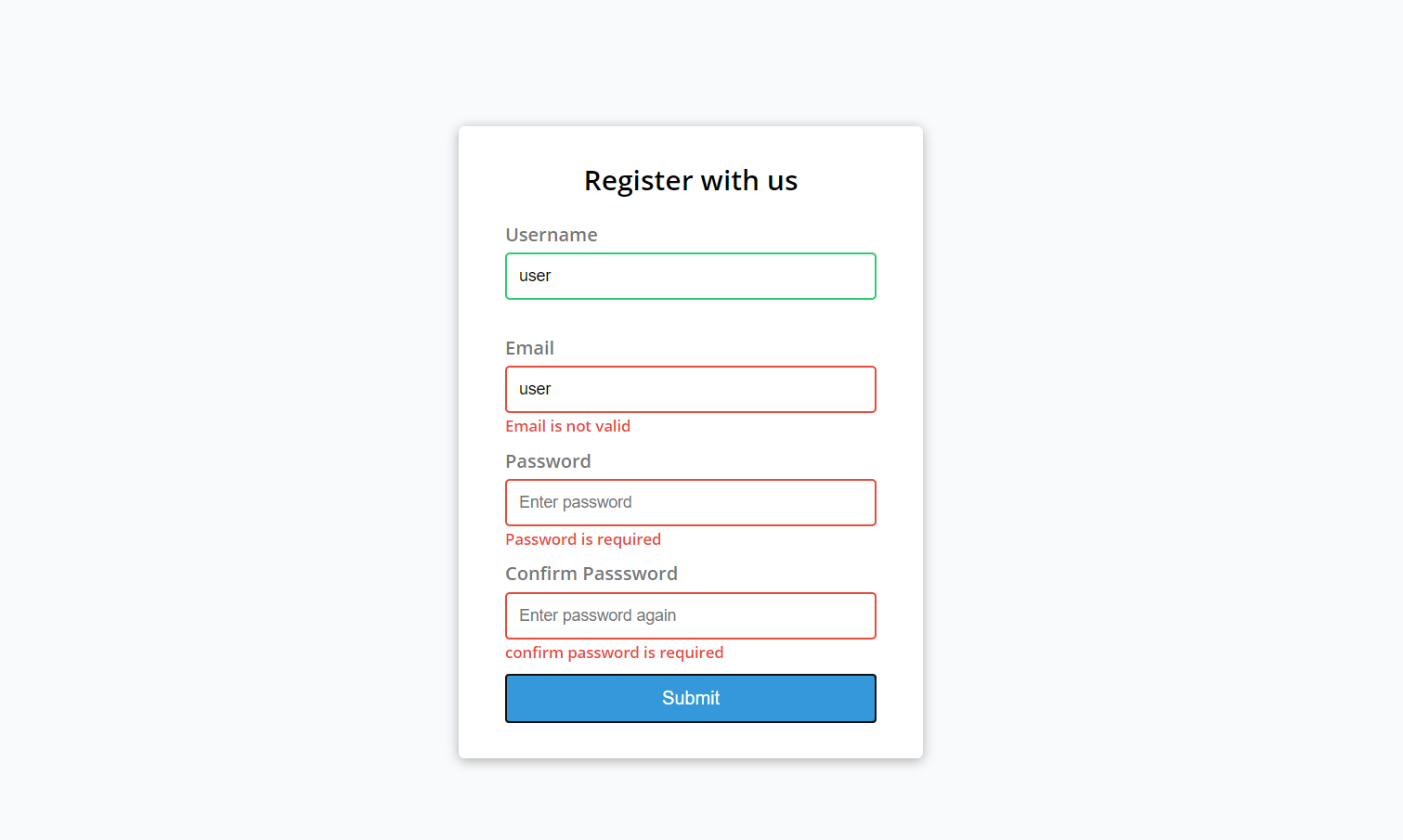 fv - FORM VALIDATION IN JAVASCRIPT WITH SOURCE CODE