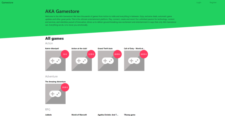 Game Store E-commerce using Django