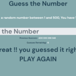 Guess The Number In JavaScript With Source Code