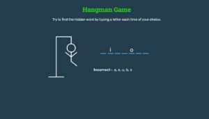 Hangman In JavaScript With Source Code - Source Code & Projects