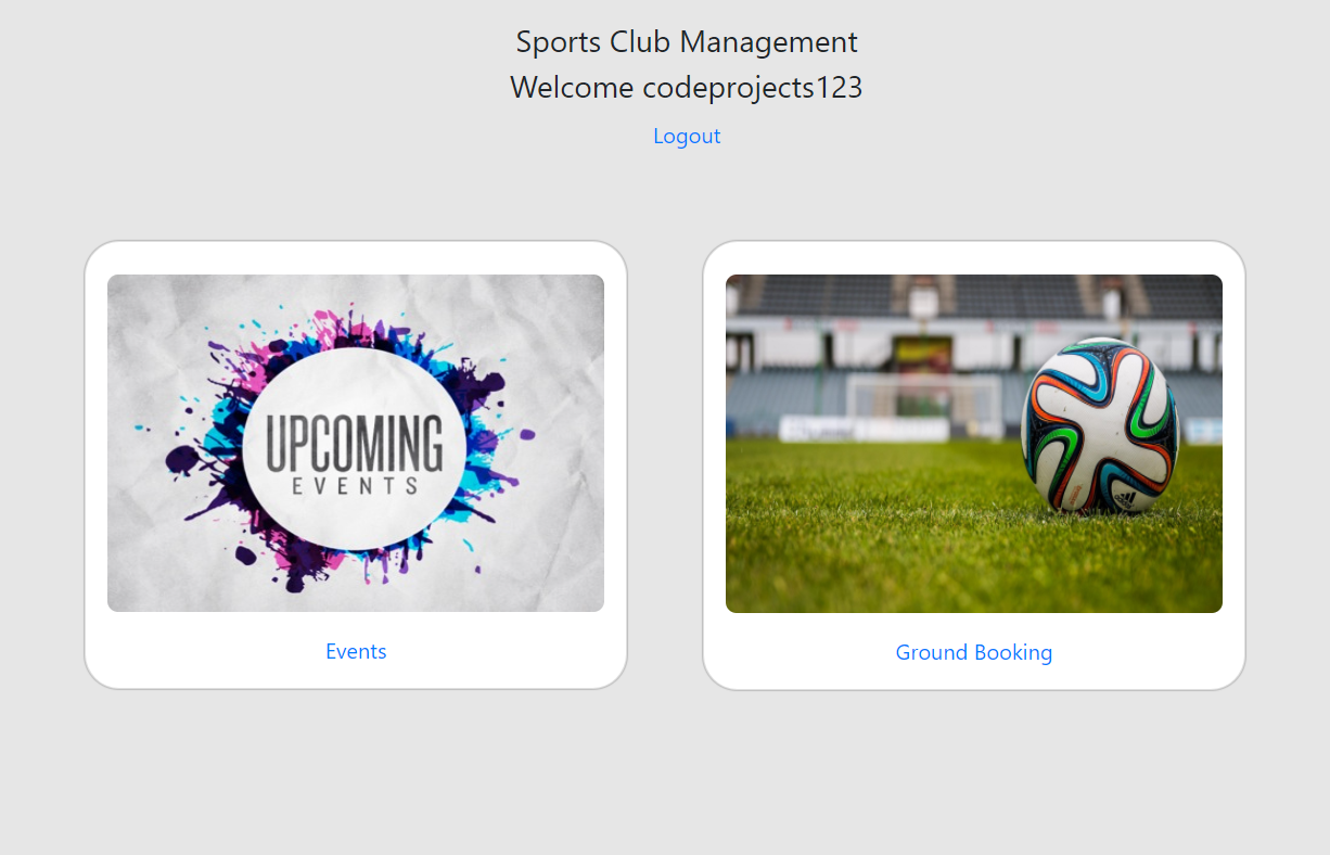 Sports Club Management System in Django