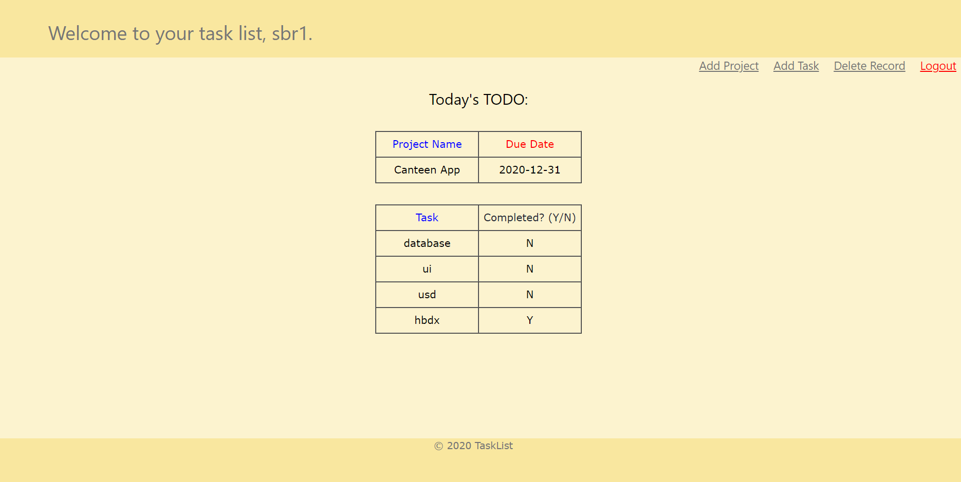 tl - SIMPLE TASK LIST IN PHP WITH SOURCE CODE