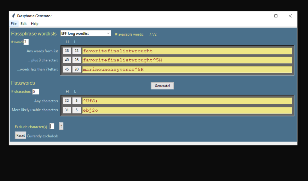 passphrase generator