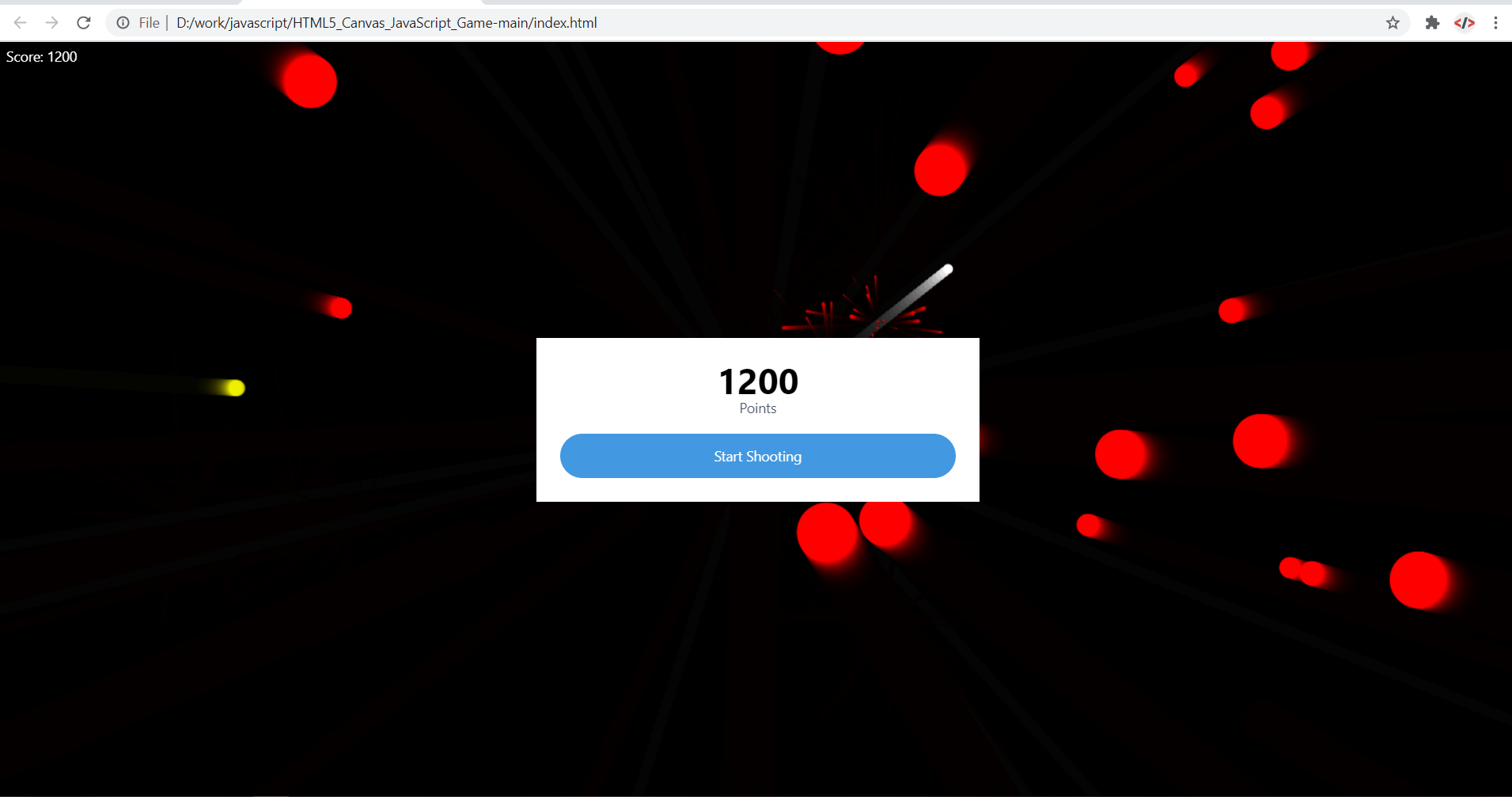 Shooting Game In JavaScript With Source Code