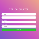 Simple JavaScript Tip Calculator With Source Code