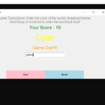 Color Game In GUI Python With Source Code