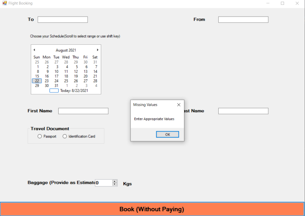 flight booking app