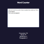 Word Counter In JavaScript With Source Code