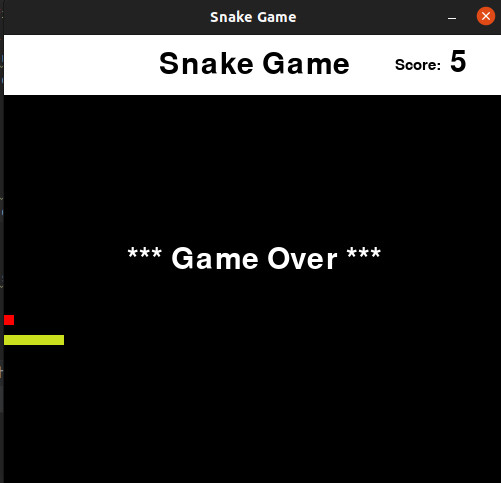Snake Game in Python With Source Code