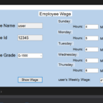 Employee Wage Calculator In C# With Source Code