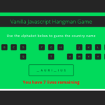 Hangman Game In Vanilla JS With Source Code