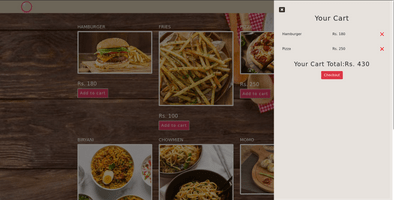 Food Ordering System In JS With Source Code