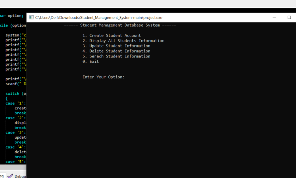 student database management