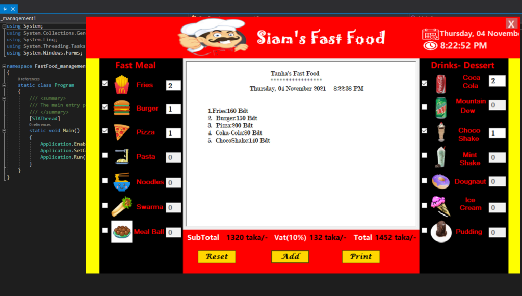 fast food management