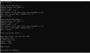 Hangman Player Vs Computer In Python With Source Code - Source Code ...