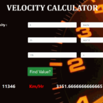 Velocity Calculator In JavaScript With Source Code