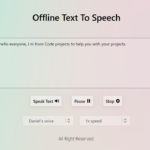 Text To Speech In JavaScript With Source Code