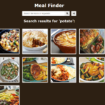 Meal Finder In JavaScript With Source Code