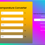 Temperature Unit Value Converter In JavaScript With Source Code