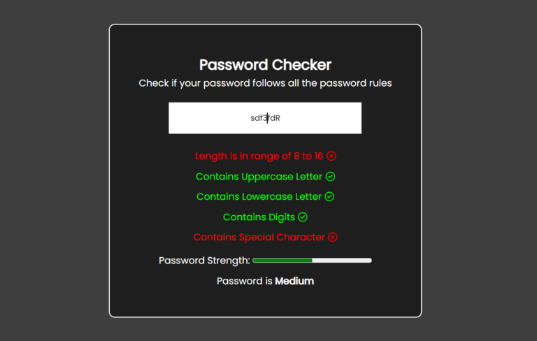 Password Checker