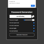Fast Password Generator In JavaScript With Source Code