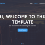 Single Page Website Template In HTML, JS With Source Code